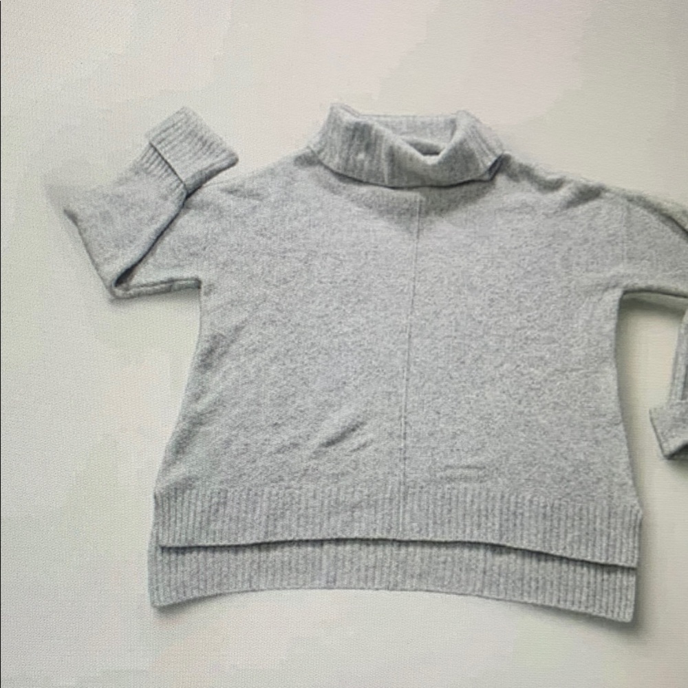 Gray Turtleneck Sweater